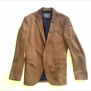 ZARA Man Camel Brown 2 Piece Suit Set